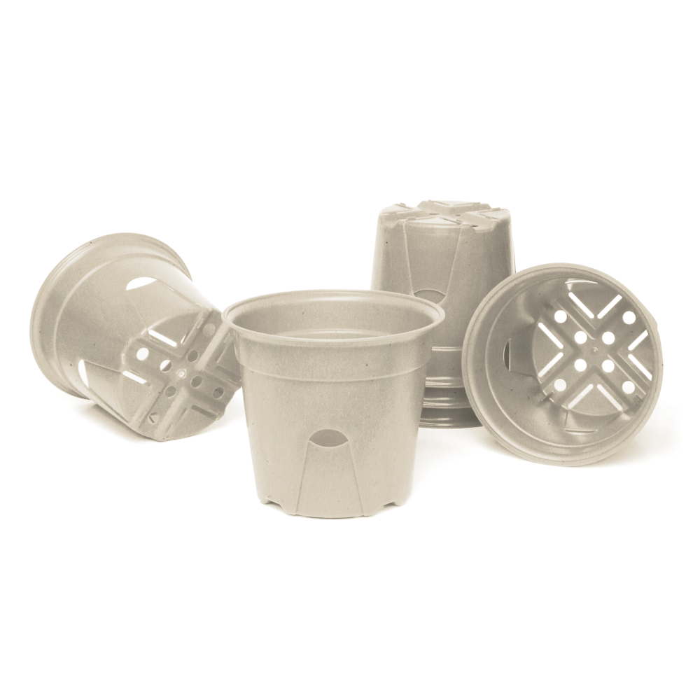 4" Round - Compostable Seed Starting Garden Pots - 6 Pack-SelfEco Garden