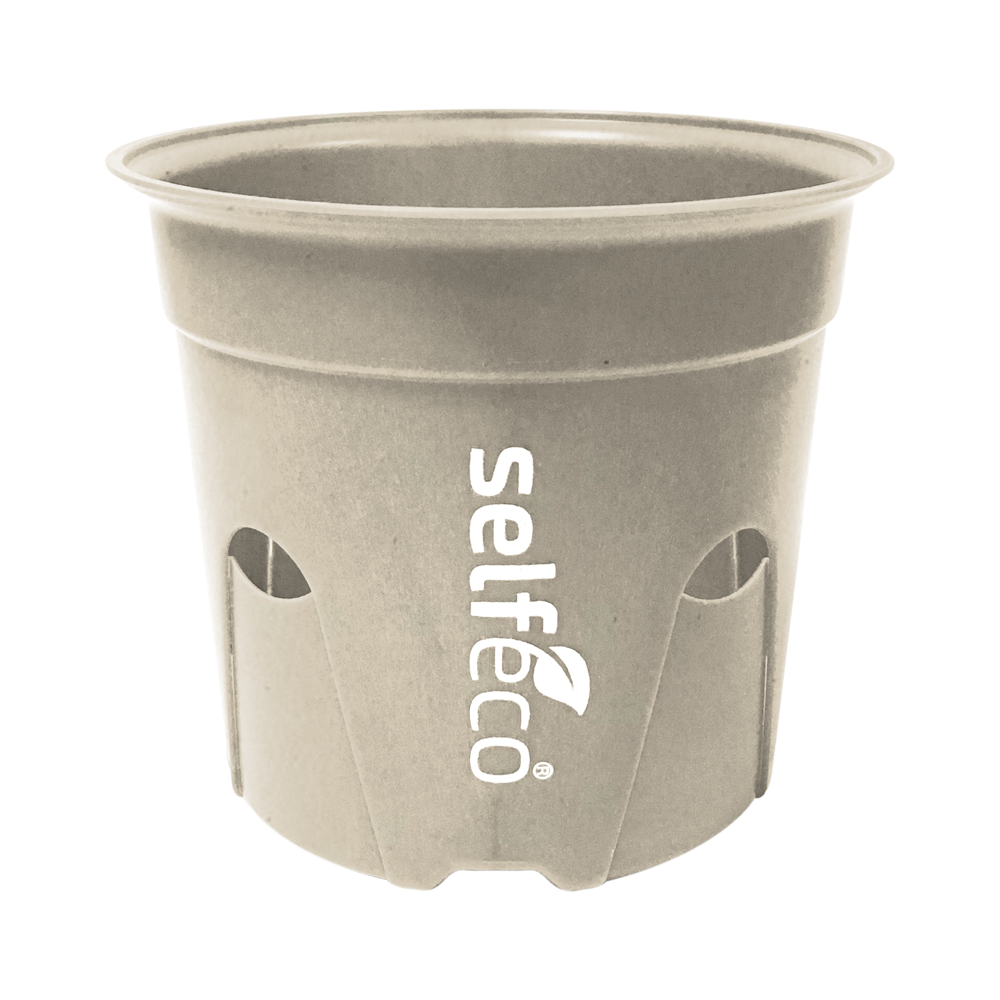 4" Round - Compostable Seed Starting Garden Pots - Bulk Case (250 Self Feeding Pots)-SelfEco Garden