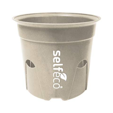 4" Round - Compostable Seed Starting Garden Pots - Retail Display Case (16 x 6-Packs)-SelfEco Garden